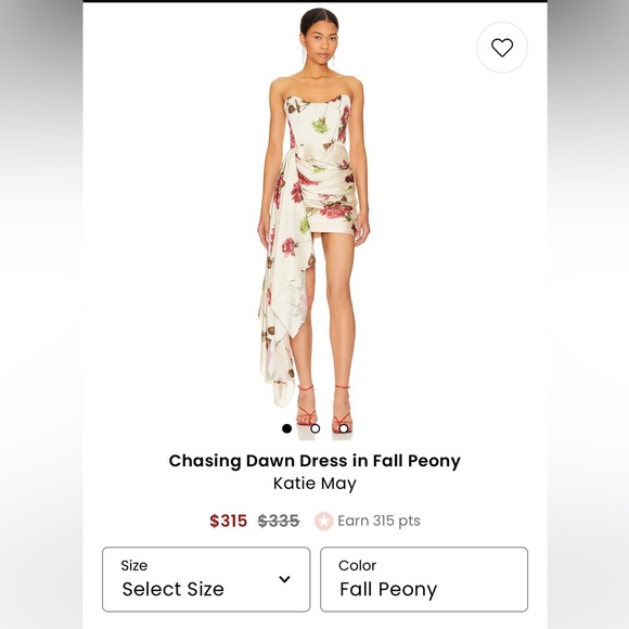Chasing Dawns dress in fall peony - Picture 1 of 2